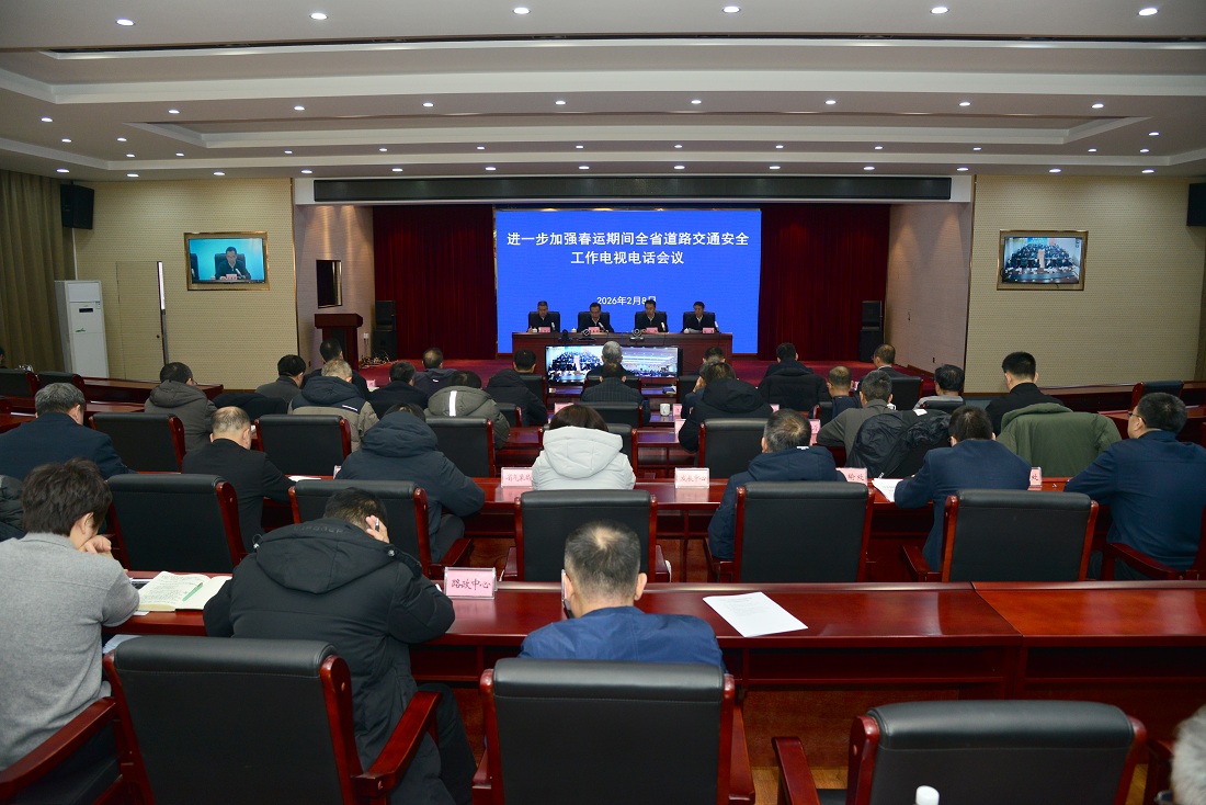 进一步加强春运期间全省道路交通安全工作电视电话会议召开